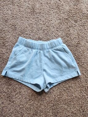 North Face Light Blue Casual Sweat Shorts